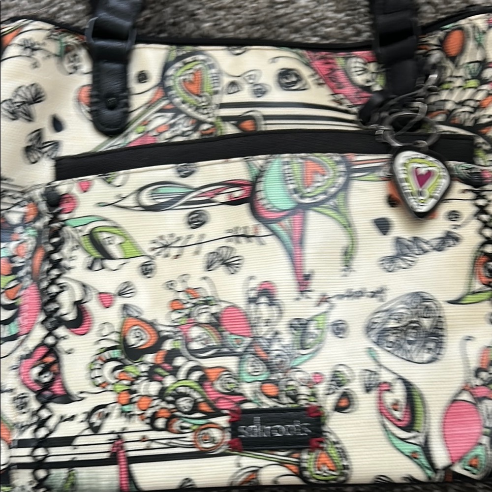 Sakroots Black and White Tote Bag with Artistic Flair